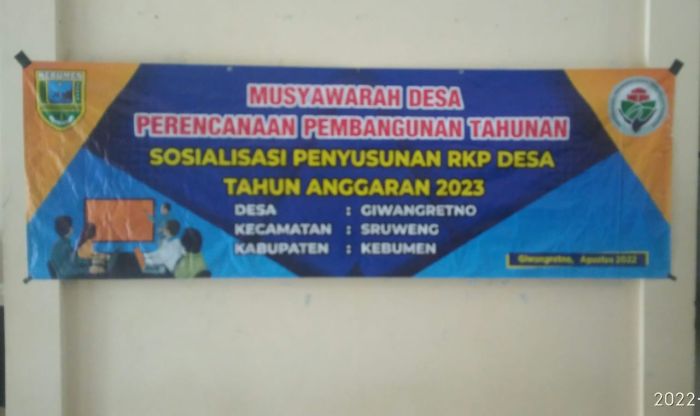 Penyusunan Dokumen Perencanaan Desa ( RPJMDes/RKPDesa) Tahun 2023 02